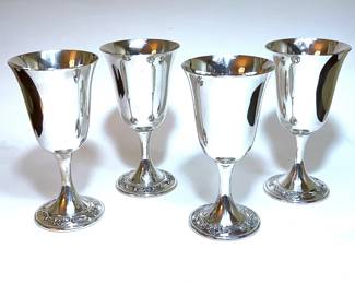 Strasbourg Sterling Silver Goblets by Gorham