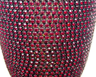 Each rhinestone is mounted 