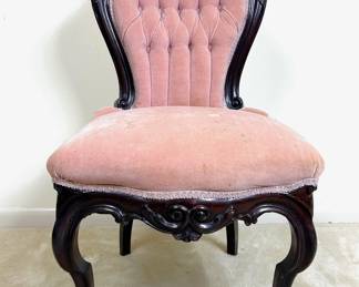Antique parlor side chair, circa 1860