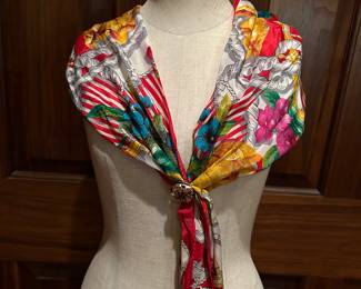 Oscar de la Renta silk scarf 