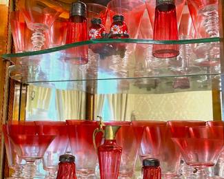 Antique Cranberry Glass