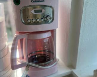 Pink Culsinart Coffee Brewer