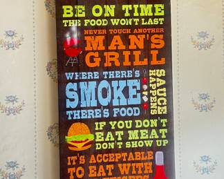 BBQ Rules - Wall Decor