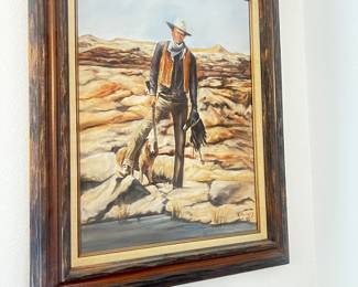 Oil Painting of John Wayne