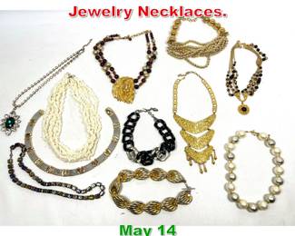 Lot 338 Lot Chunky Costume Jewelry Necklaces. 