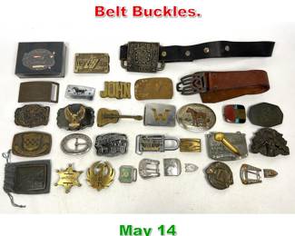 Lot 375 Large Lot Vintage Belt Buckles. 