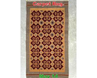 Lot 399 3 2 X 6 4 American Indian Carpet Rug.