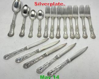 Lot 364 17 pcs Tiffany and Co. Silverplate. 