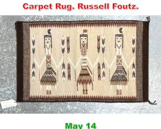Lot 394 1 10 X 3 American Indian Carpet Rug. Russell Foutz.