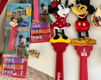 Mickey & Minnie PEZ dispensers & back scratchers