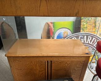 Aquarium with filter, power heads, heater & air pumps