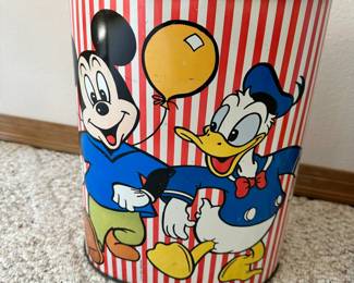 Mickey & Donald trash can