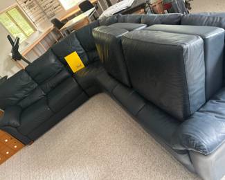 IKEA sectional couch & ottomans