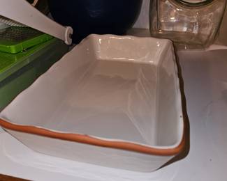 Tag small scalloped edge casserole!