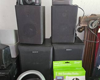 Grand Prix #S7300 Speakers Pr, Sony SS-D 255 Speaker System Pr, Minolta Freedom Zoom 90Ex Camera, RCA AM/FM Base Boost Cassette Walkman 
#RP 1320M!

