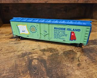 Vtg. HO Train Car State of the Union Rhode Island Commemorative Box Car 