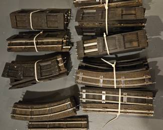 Vtg. Gilbert American Flyer Rubber Roadbed Straight 726 & Curved 727 - Lot of 59 Pieces