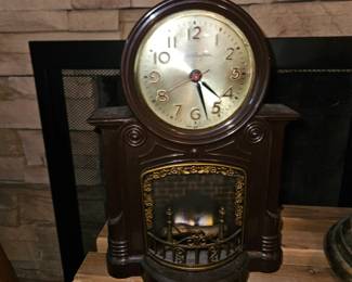 Master Crafters Antique w/fireplace #272 Clock!
