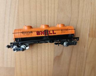 Vtg. Bachmann N Scale Shell SCCX 1245 3 Dome Tank Car Orange 