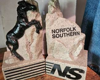 Norfolk Southern Book Shelf End Caps!
