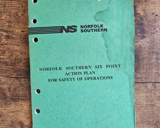 Norfolk Southern Six Point Action Plan for Safety of Operations Green Booklet 