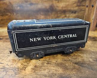  Vtg. Marx Tin O Gauge New York Central Coal Tender Train Car 