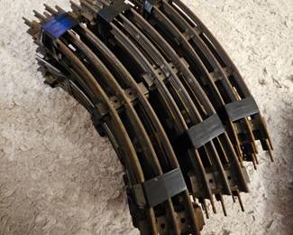 Vtg. Lionel Metal Tubular Train Tracks Straight 
Lot of 39 Pieces !!!