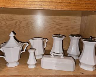 Independence Ironstone Vtg accessories 7pcs!
