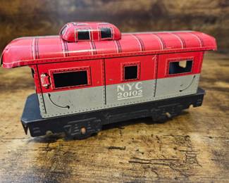 Vtg. Marx Tin O Gauge NYC 20102 Caboose 