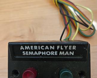 Vtg. American Flyer Semaphore Man 2-Button Control w/ Wiring 