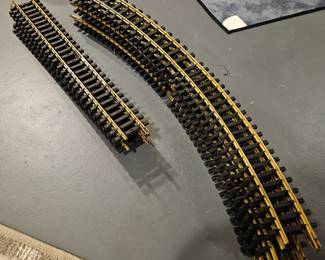 Vtg. Brass G Scale AristoCraft Large Curved & Straight Track Lots! 
