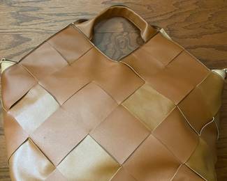 Faux Leather Weave Bag!