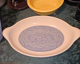 Longaberger American Craft ACO Blue Oval Dish!
