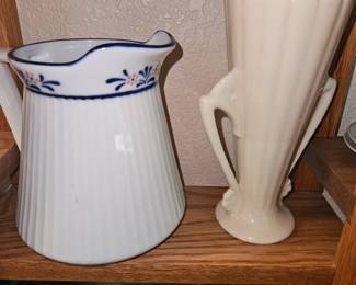 Vtg Shawnee Ceramic Vase with double handled made in USA, Etc!