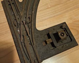 Vintage Lionel Railroad Manual Switch 021 Illuminated O Gauge Train Track Rail Intersection Right 