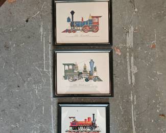 Framed Vintage Locomotives!