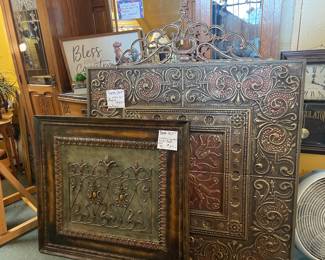 Large metal wall art, all marked over 75 % off
