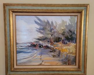 Vee J Hill signed Oil Local Artist