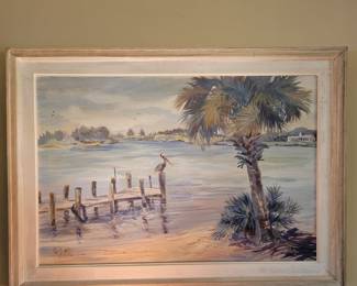 Vee J Hill signed Oil Local Artist