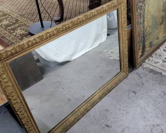 Gold framed mirror 