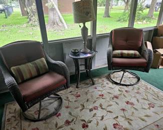 Indoor outdoor seating