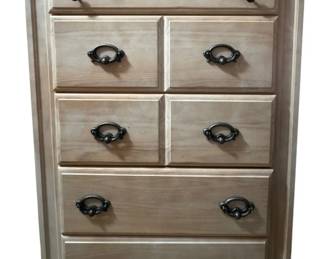Light Wood Tall Chest of Drawers