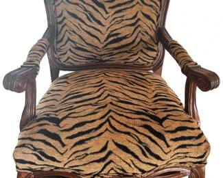 Tiger Print Accent Chair
