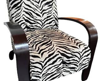 Zebra Print Arm Chair