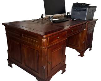 Solid Wood Executive Desk