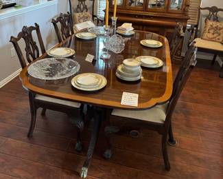 Stickley Table and China Hutch (different maker)