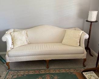 French Country White Sofa