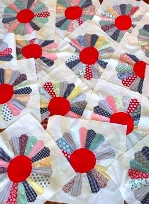  07 Antique Hand Stitched Quilt Panels