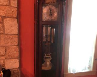 Beautiful antique Seth Thomas grandfather clock 
