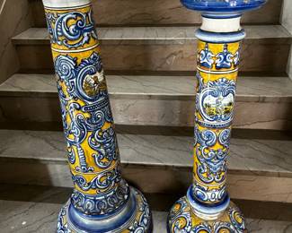 Antique Italian Column Pedestals